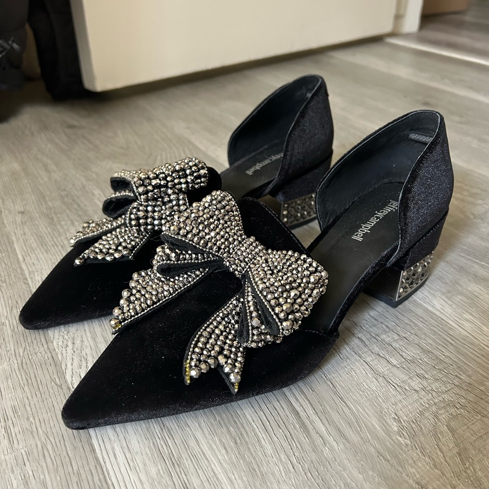 jeffery campbell valenti embellished bow heels